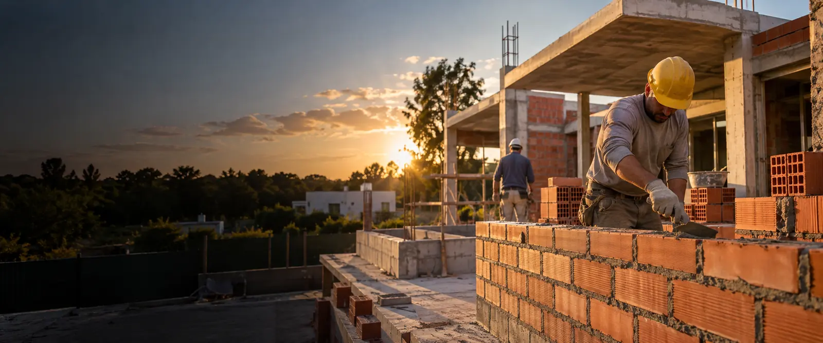 Obra residencial en construcción, imagen ilustrativa