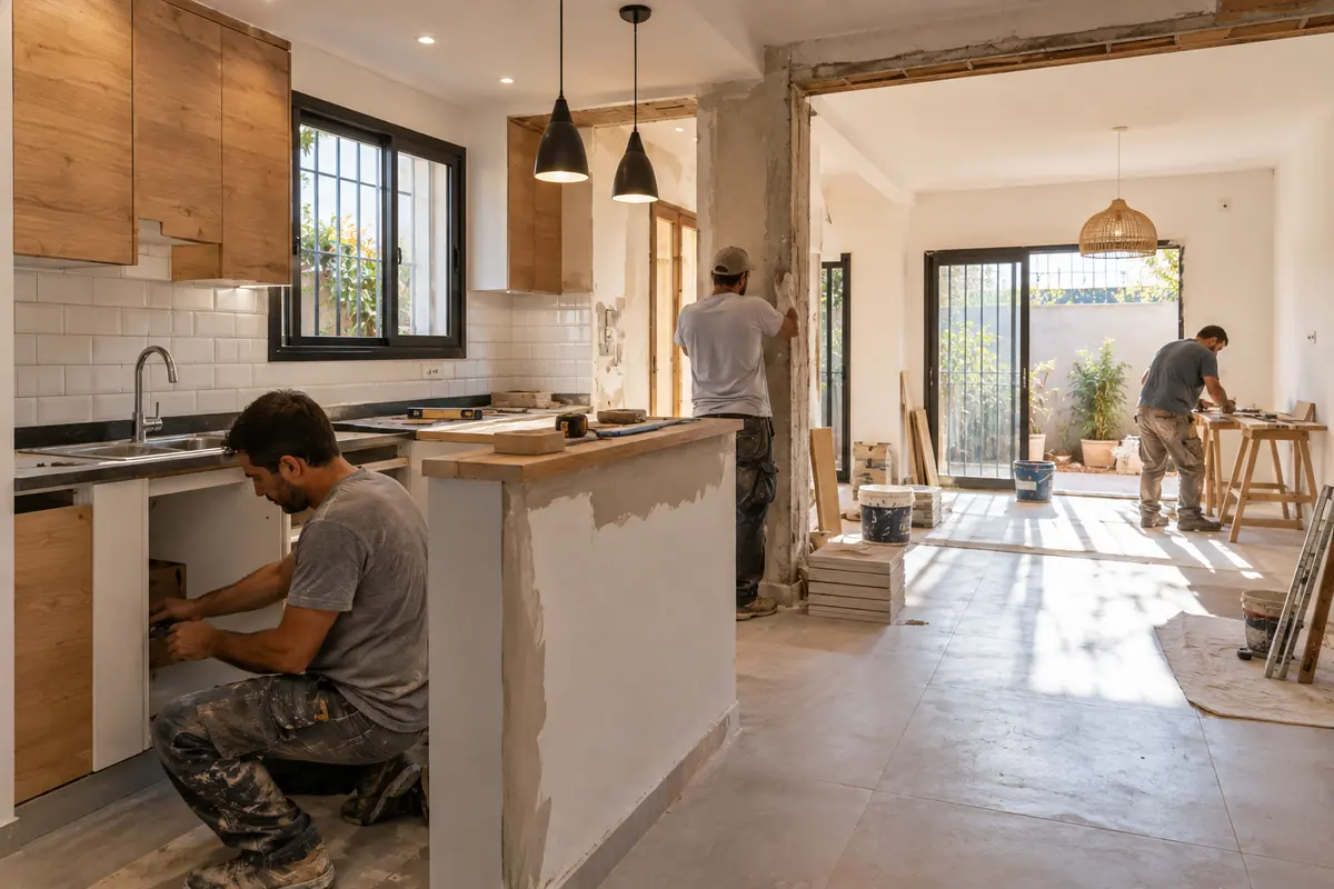 Remodelación de vivienda, imagen ilustrativa